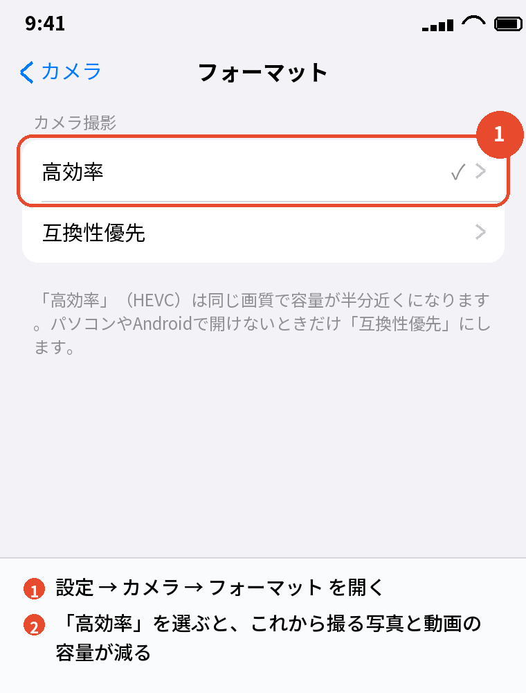 フォーマット